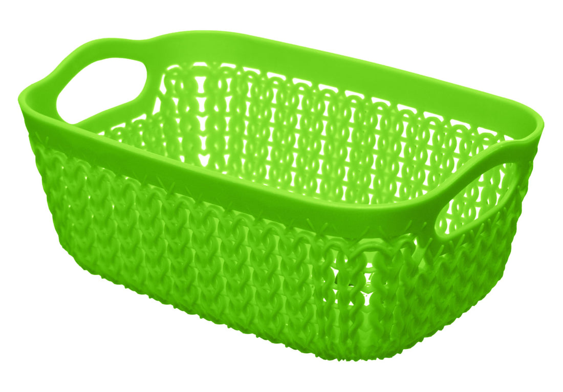 Tamara Medium Rectangle Basket 22Cm - Green