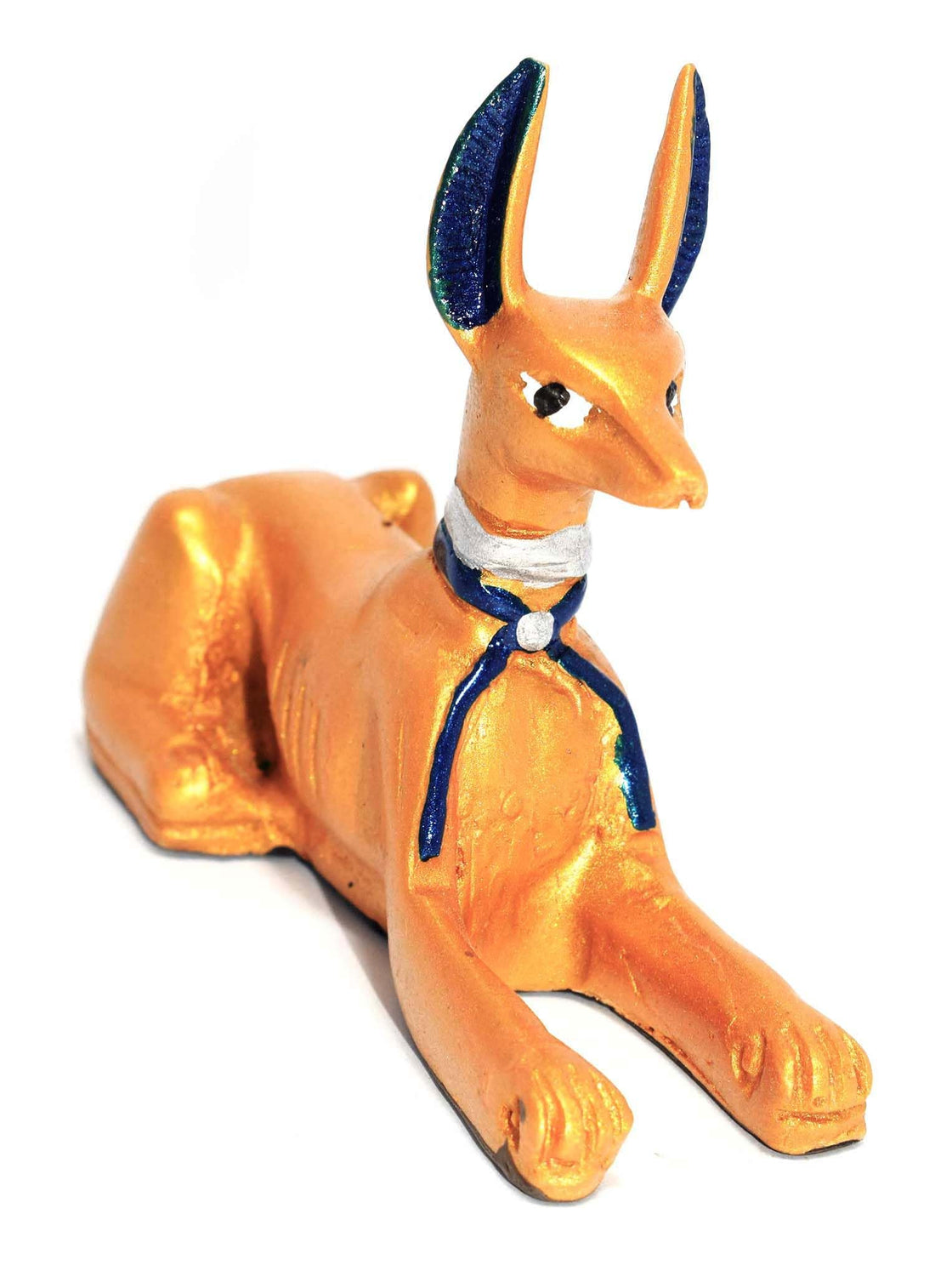 immatgar pharaonic Egyptian Anubis Statue Egyptian souvenirs gifts Inspired Gift from Egypt (Golden, 9 CM)