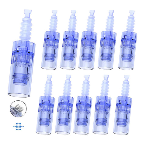 Dr.pen Ultima A6 Replacement Needles, 24 Pin Needle Cartridges for Microneedling Dr.pen Model A6, Genuine Disposable Cartridges for Microneedling (24 Pin, 10 Pcs)
