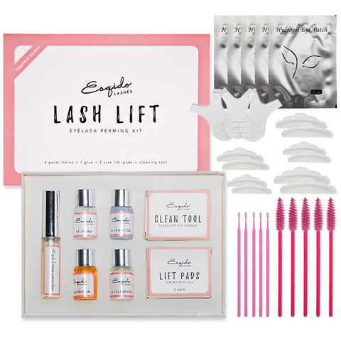 Eyelash Lifting Set, Eyelash and Eyebrow Lifting Set for Starters, Quick Lifting and Voluminous Eyelashes, Long Lasting Curls Eyelash Set, Lash Lift Kit for Home Use DIY