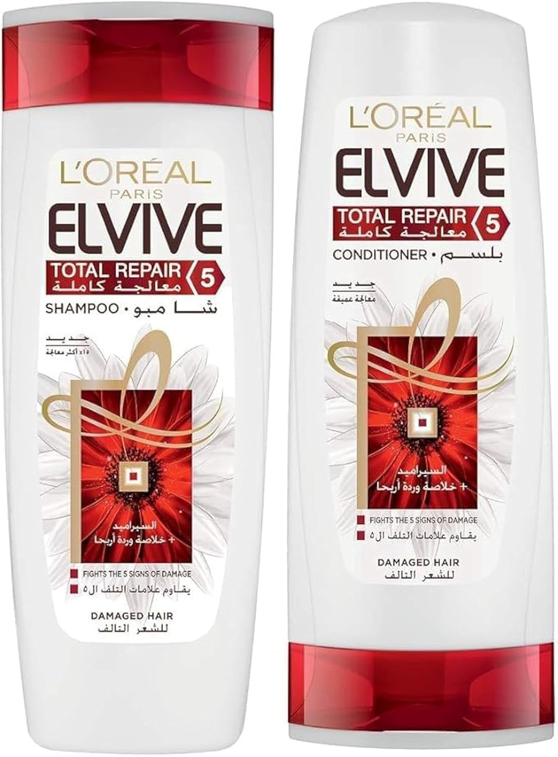 L’Oréal Paris Elvive Total Repair 5 Shampoo 400 ml + Conditioner 400 ml For Normal to Dry Hair