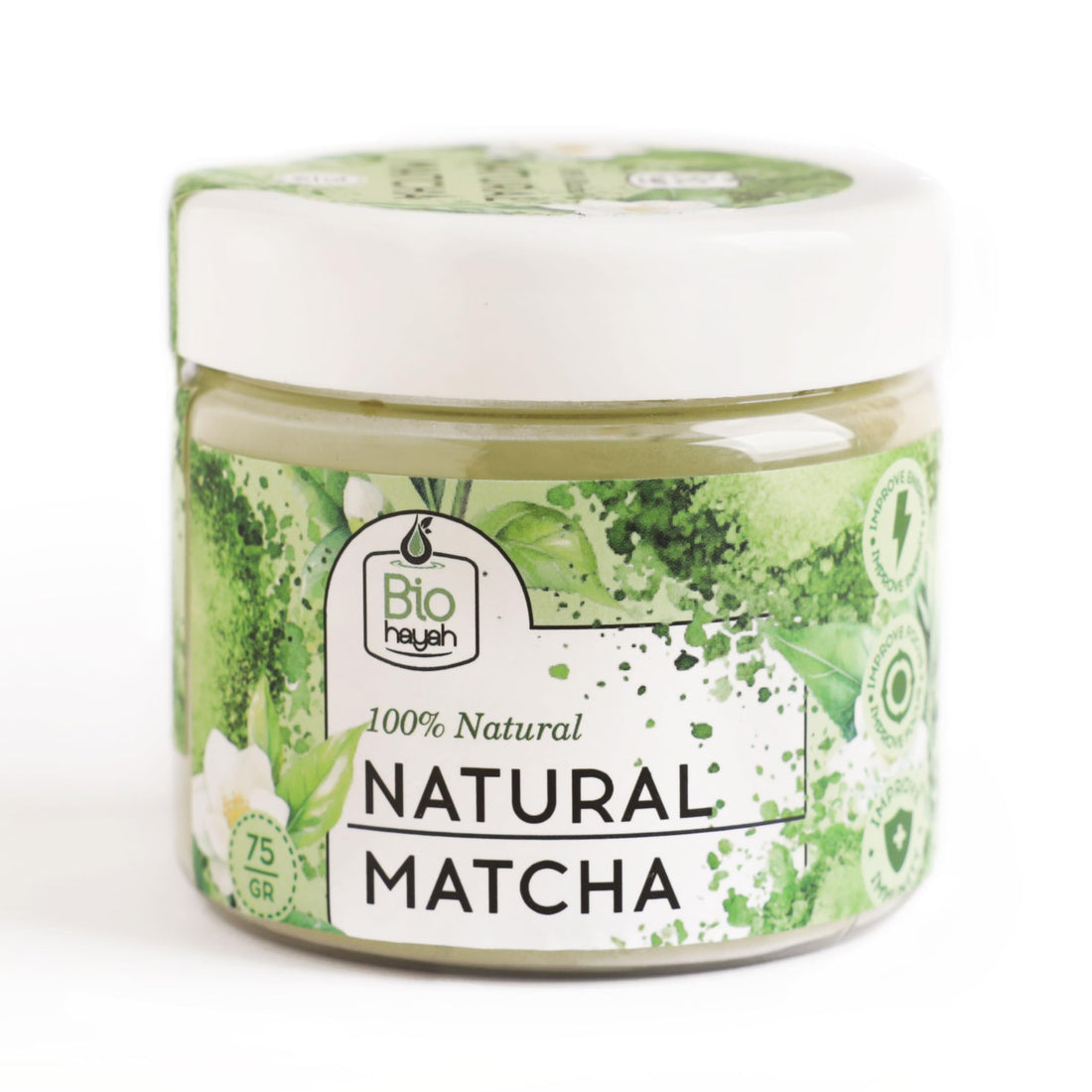Biohayah Matcha tea with Natural Antioxidants and Boosted Immunity 75g