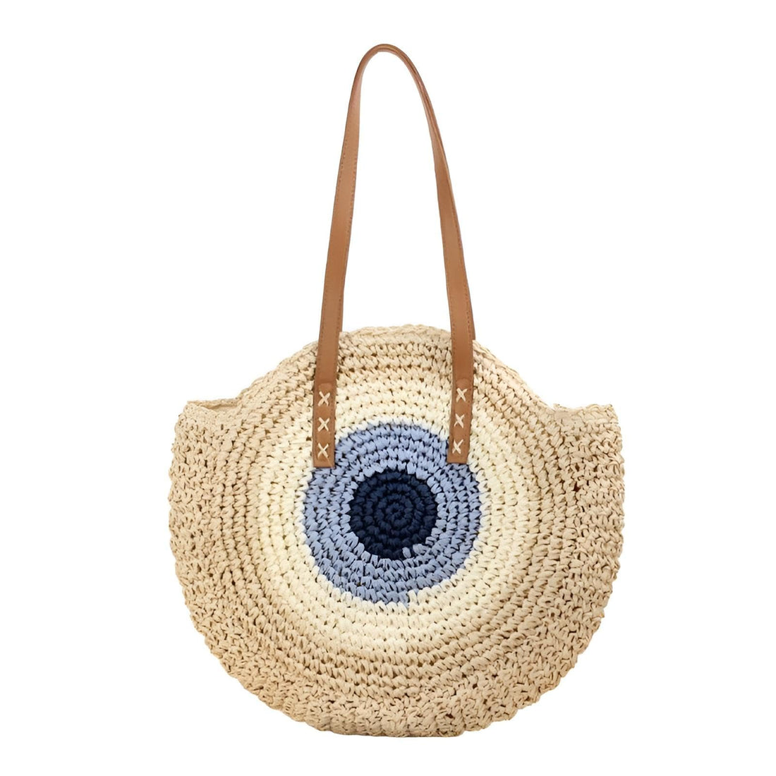Straw Bag - Elegant Hand Woven Rattan Crossbody Purse for Women, Perfect Top Handle Shoulder Handbag for Beach Travel, Summer Vacation, and Daily Casual Outings with Natural Texture.