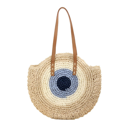 Straw Bag - Elegant Hand Woven Rattan Crossbody Purse for Women, Perfect Top Handle Shoulder Handbag for Beach Travel, Summer Vacation, and Daily Casual Outings with Natural Texture.