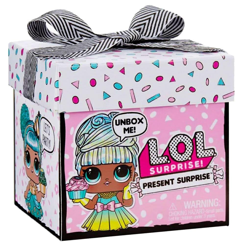 L.O.L. Surprise! LOL Present - Month of The Year Themed Doll with 8 s - Fun Colour Change Effect and Fashion Accessories - Present Series 1 - Collectible Dolls for Girls Ages 3+