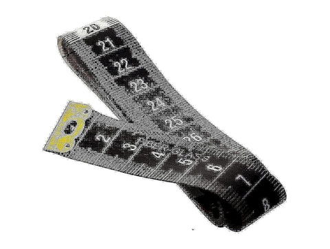 Mazurah Measuring Tape, 1 1/2m - Black
