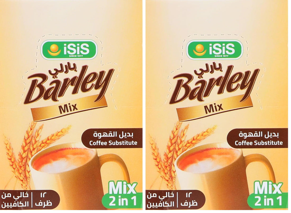 iSiS Barley Mix 2 in 1 (12 Sachets) (Pack of 2)
