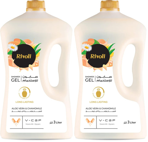 Rivoli shower gel white 3ltr (Pack of 2)