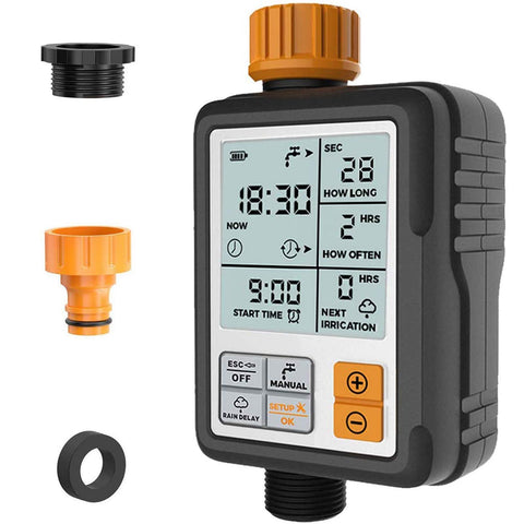 Kazeila Garden Tap Timer Programmable Digital Automatic Hose Tap Timer for Sprinkler Irrigation System Controller