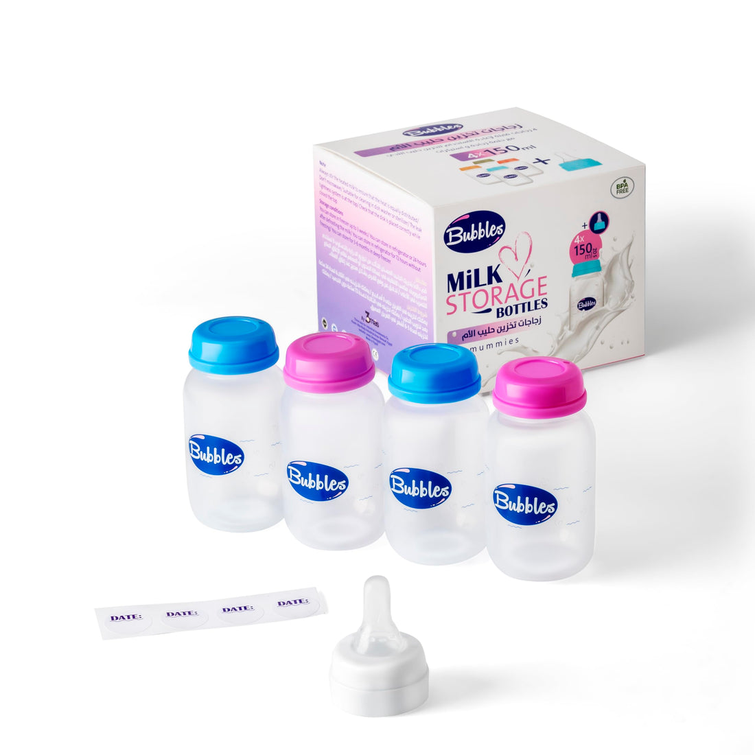 Bubbles Breast Milk Storage Bottles