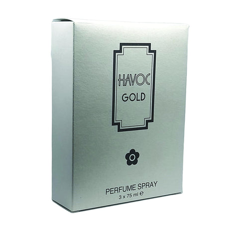 3 Pieces Havoc Gold Perfume 75 ML Perfume Spray For Unisex
