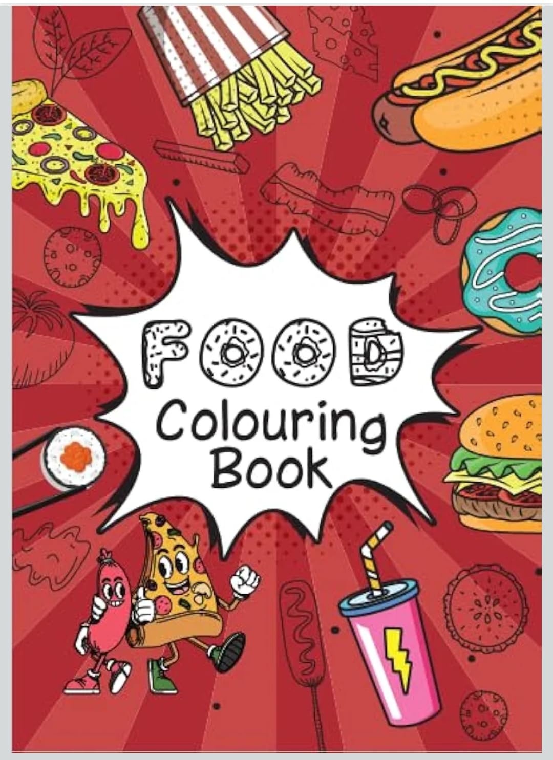 Food Colouring Book - 40 Pages A4 Size - Bedaya