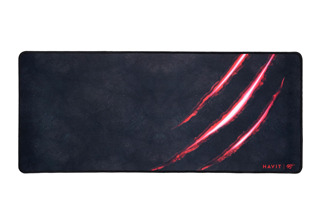 havit HV-MP861 Mousepad With Premium fine-mesh & Anti-slip Rubber Base,700 * 300 * 3mm, black