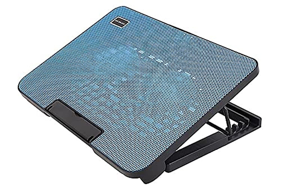 2 USB Ports Lap Desk Air Cooling Pad for Notebook N99 Laptop (10-15.6in, Blue)