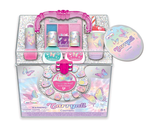Hot Focus Tye Die Butterfly Carryall Cosmetic Set