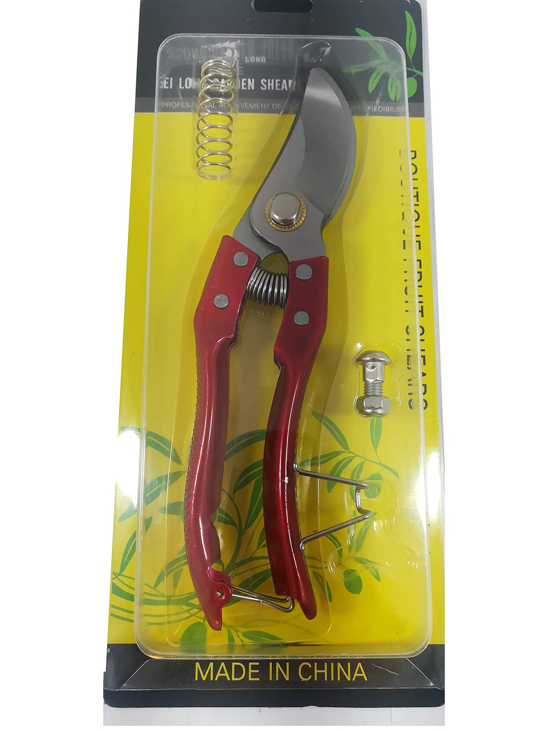 Red Tree Branch Pruning Shears