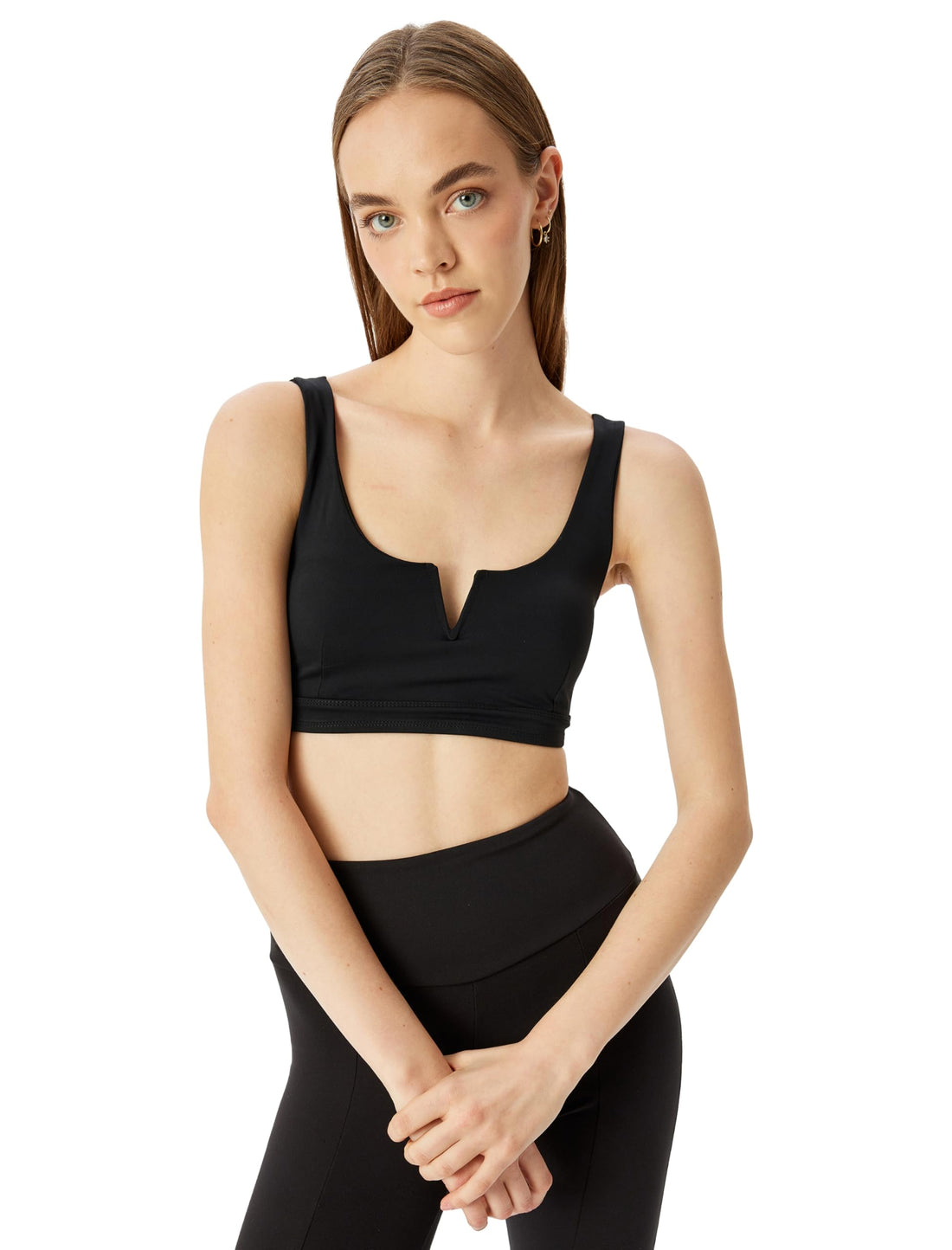 KOTON Womens V Neck Sports Bra Bra