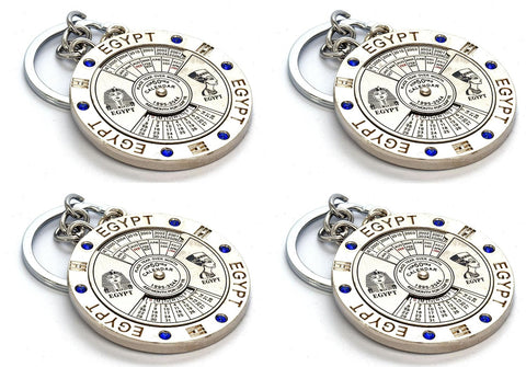 immatgar 50 Years Calendar pharaonic Egyptian Keychain with pharaonic image in back souvenirs gift from egypt