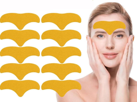 10 Pcs Forehead Wrinkle Patches for Face Smoothing Firming Skin Lifting Dollar Import Household Tools