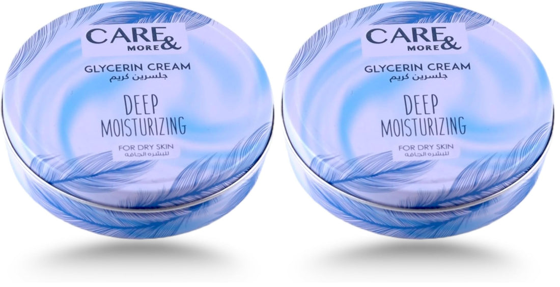 Care & more soft cream with glycerin 75 ml deep moisturizing (Pack of 2)