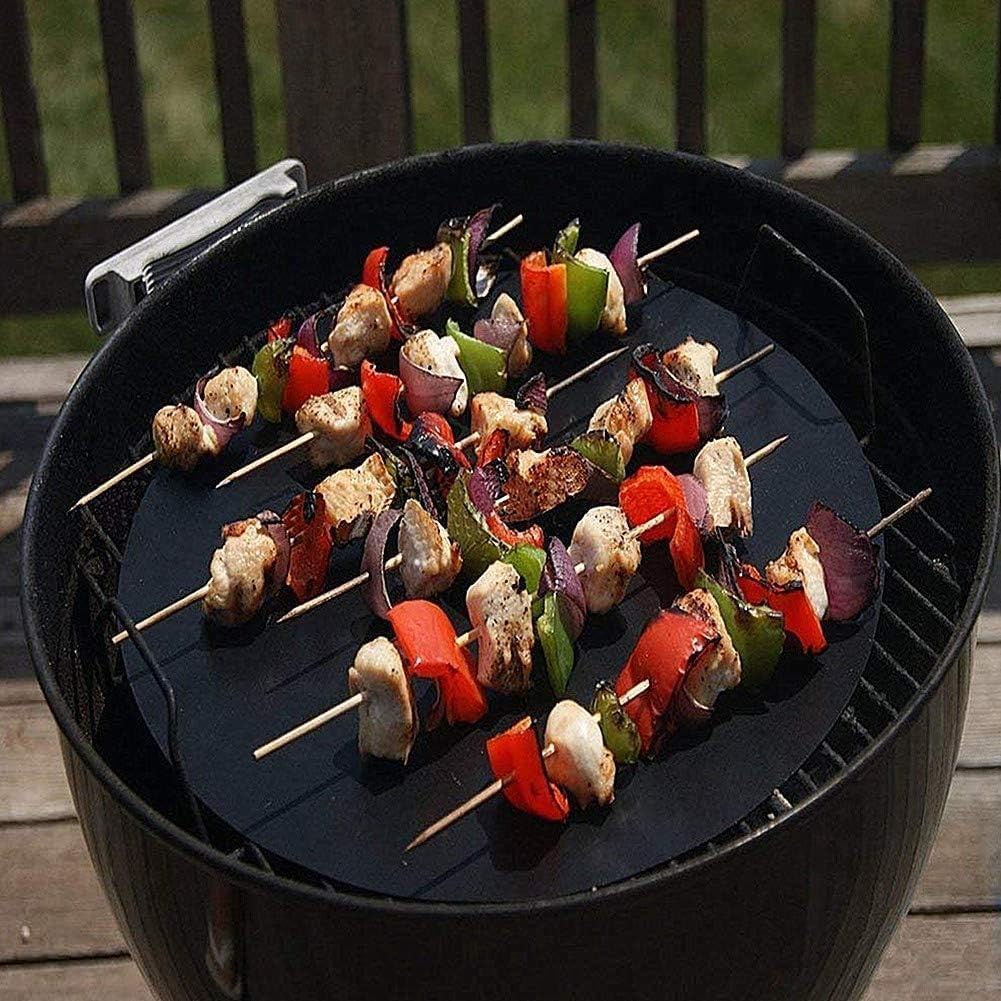 "Reusable Non-Stick Teflon Grill Mats – Versatile for Grilling, Baking, Electric Grill or Oven – Perfect Solution for Healthy and Clean Grilling - FASHION.HOME is the Ultimate Supplier!" (Black, 3pec)