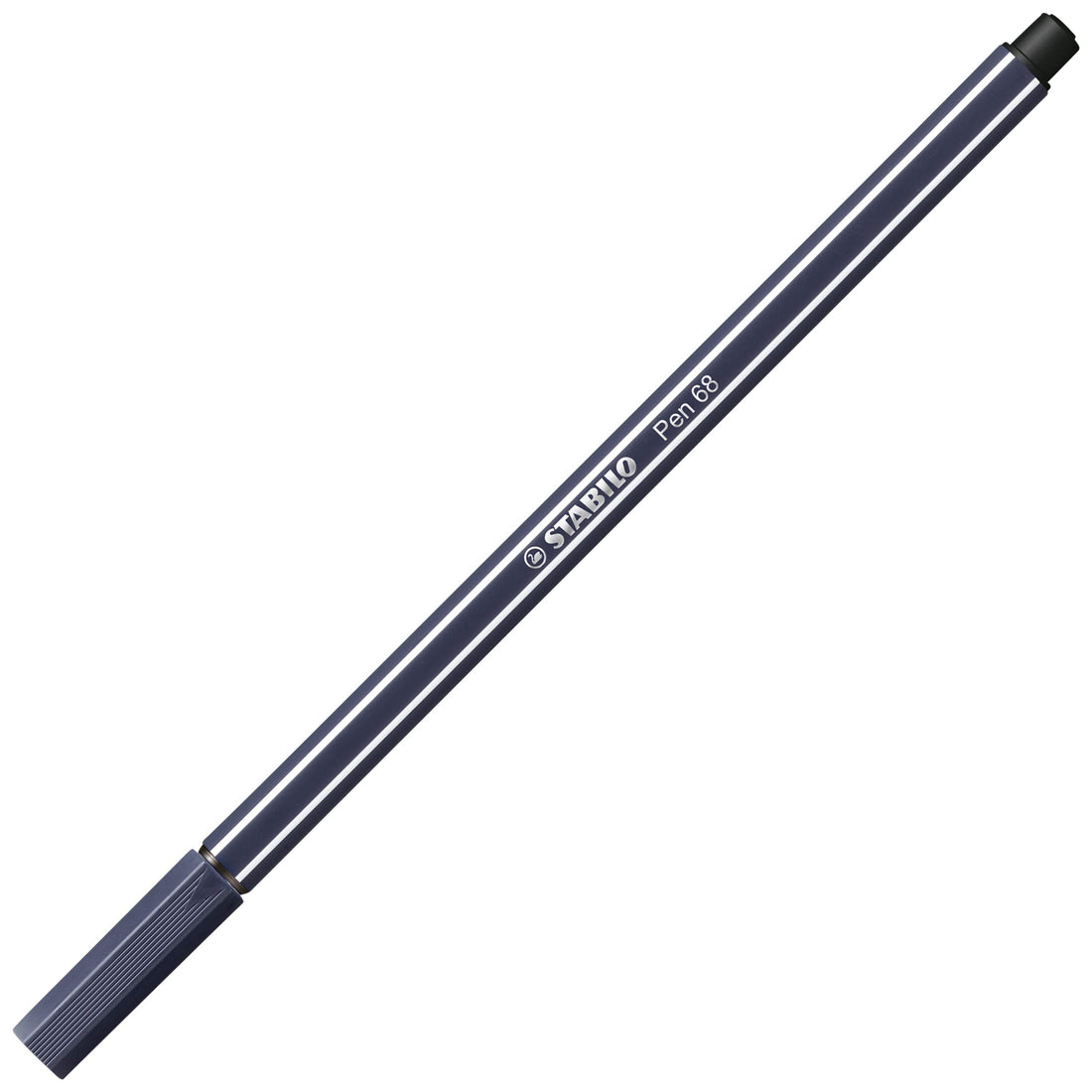 Premium Fibre-Tip Pen - STABILO Pen 68 - Pack of 1 - Payne's Grey