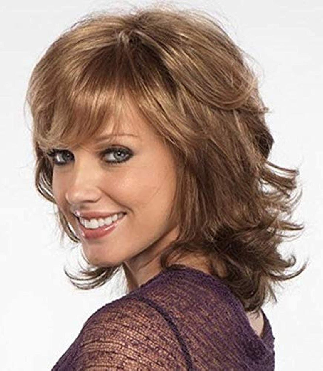 ECIF Lady Fashion Long Curly Hair Wig M1175