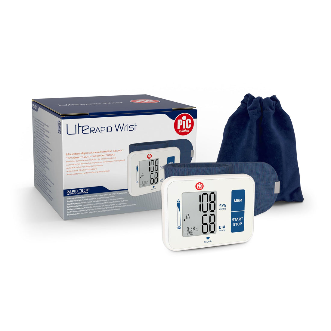 PIC Solution Wrist Type Literapid Wrist Blood Pressure Monitor