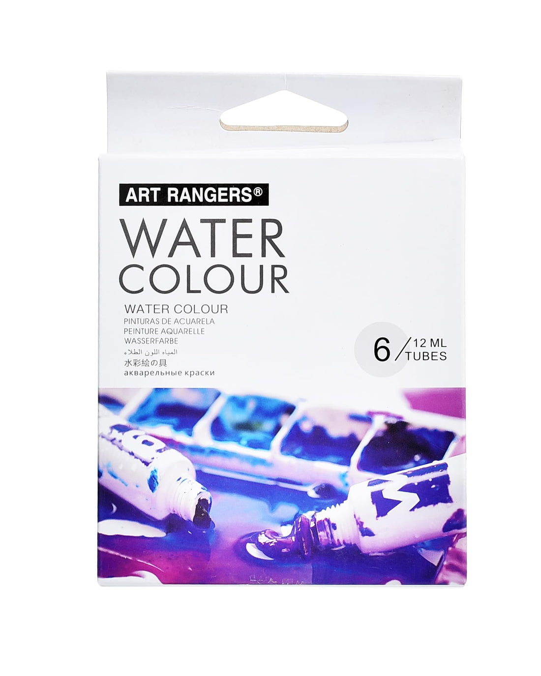 Ew-0612C High Quality Water Color 6 Tubes 12Ml For Professional Artists, Beginners,Rocks, Wood,Fabric - Multi Color