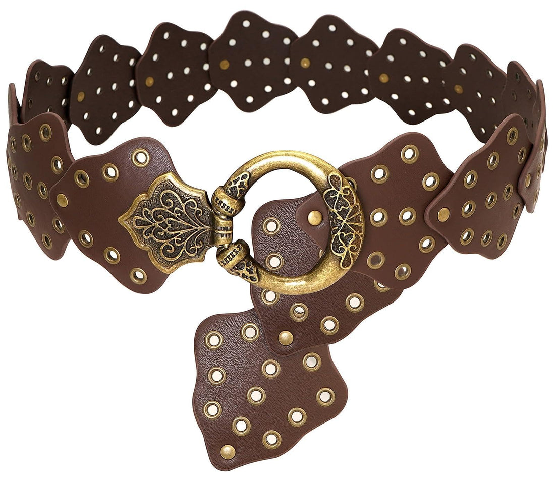 Timeless Belt Design - Stylish wide leather belt for women, ideal for pairing with abayas or daily attire, adjustable, robust, and effortlessly chic.