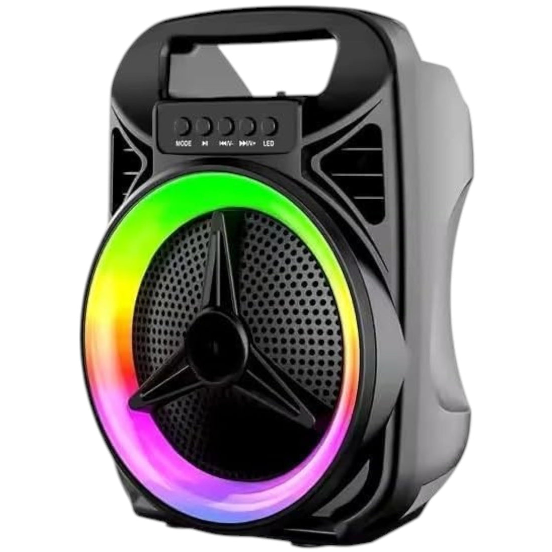Speaker RGB Gaming and parties Wireless Portable Bluetooth Support Usb, Micro SD, FM Radio And AUX, Remote control, Input Mic power that delivers sound, Built-in Dynamic Lighting (605)
