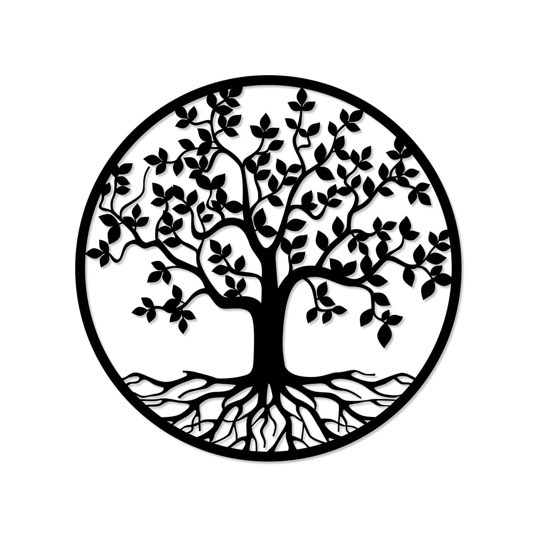 Home Gallery decorative tree of life wooden wall art 80x80 cm