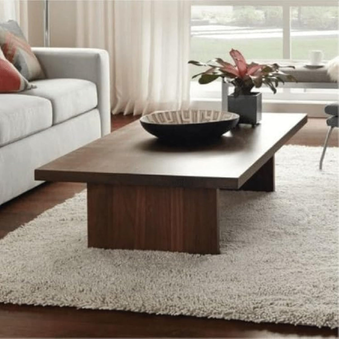 Wooden Coffee Table, 90 cm x 50 cm x 35 cm Size, Barok