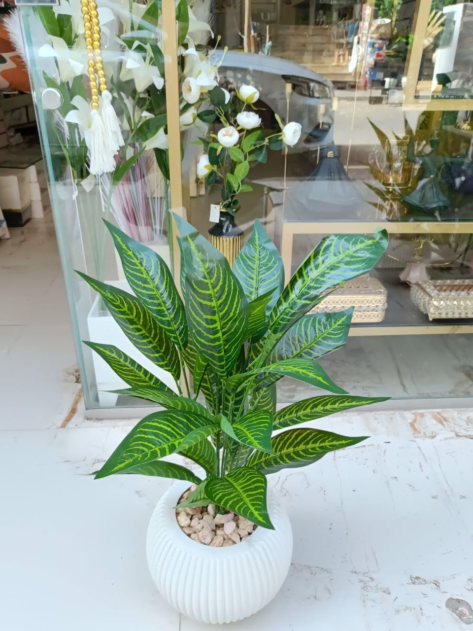 "70 cm Decorative Tree with Acrylic Boots - Beauty and Elegance of Your Home or Office" - Generic