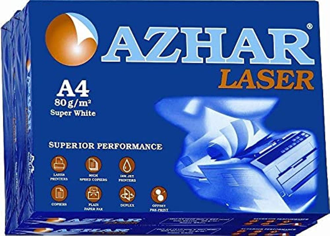 Azhar A4 Floral Print Photo Paper (80g, Pack of 5)