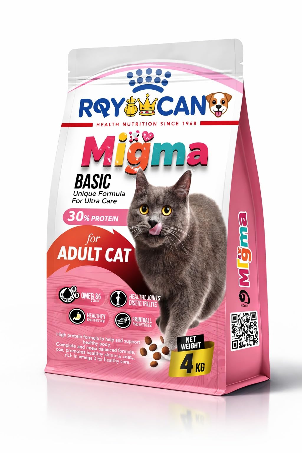Migma Basic Adult Cat Dry Food FROM PETS ZONE (Migma Basic Adult Cat Dry Food 4 Kg)
