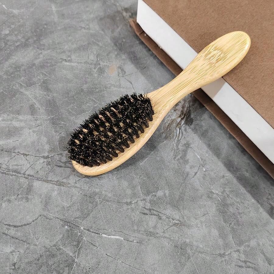 Large Oval Hair Brush - Natural Wood Handle - Perfectly Designed for Hair Styling - Beard Trimmer for Men - Hair Care Styling Brush