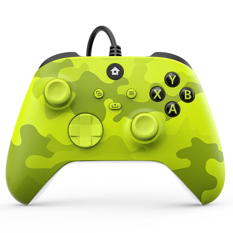 Deepzone Wired Controller for Xbox Series X|S, Game Controller, Gamepad, Compatible with Xbox One, Xbox Series X/S, Windows 7/8/10/11 Camo Electric Volt