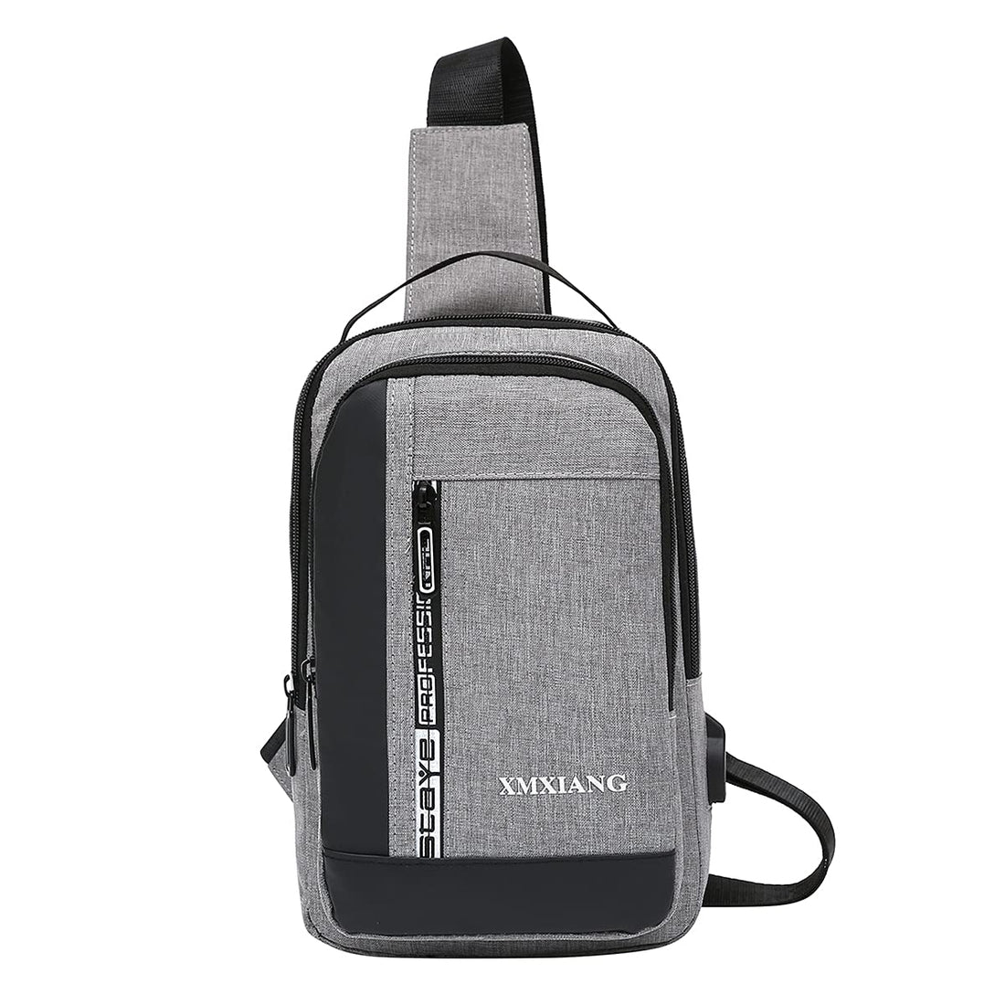 Hiking Daypacks USB Charging Port Shoulder Bag Diagonal Bag Large capacity sling bag, White, One Size, Daypack Backpacks