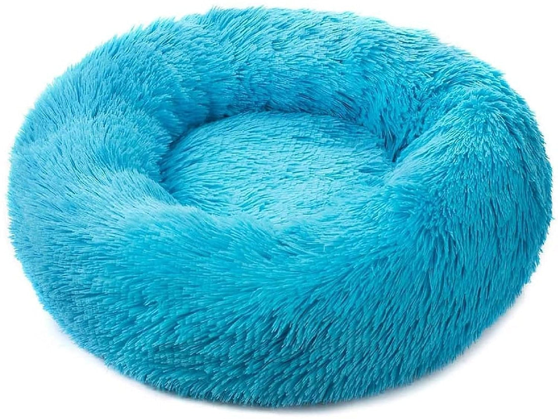 Round Bed for Cats & Dogs- 50cm -Blue