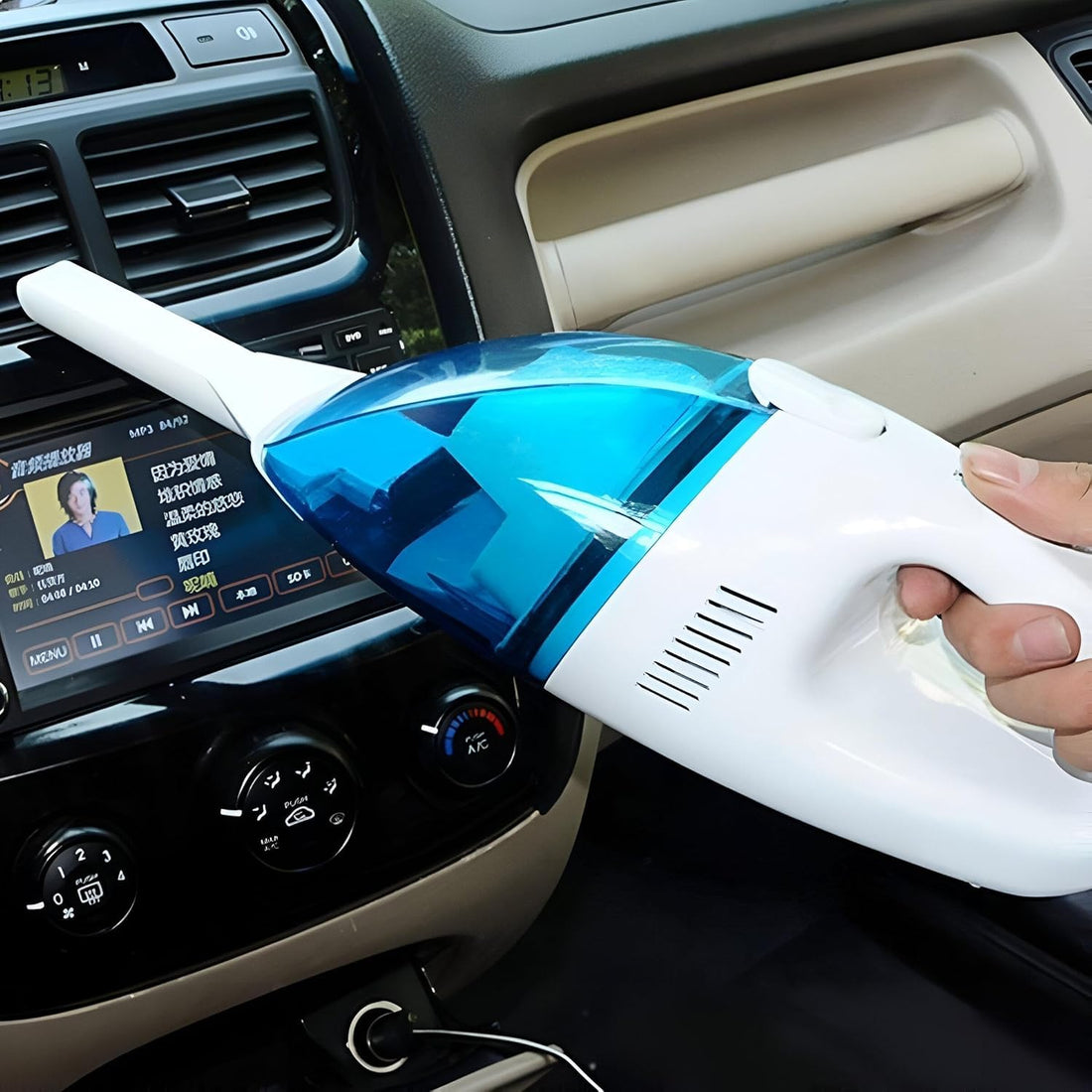 Portable Car Cleaner - High-efficiency vacuum for seats, floors, and hard-to-reach spots in your car, lightweight, battery-powered, washable, perfect for quick clean-ups.