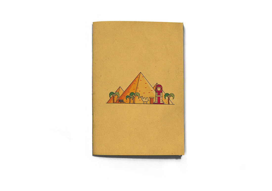 The inkjection a5098s sketch animated pyramids brown sketch a5 -