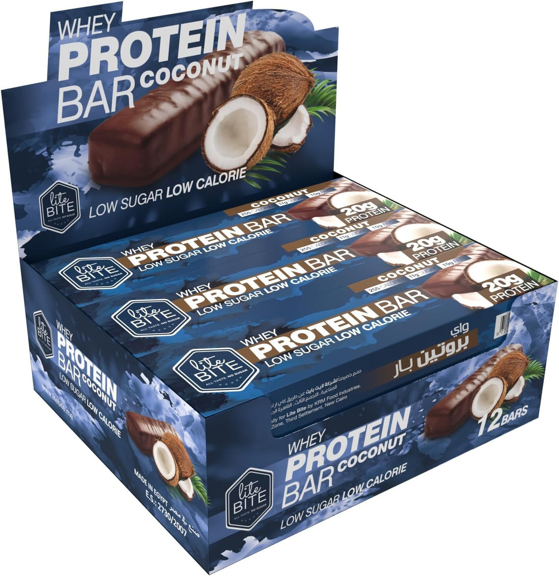 Lite Bite 30% Whey Protein Bar - Coconut - Box of 12 x 70g