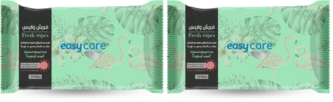 Easy Care Wet Wipes, Tropical Scent, 20 Wipes (Pack of 2)