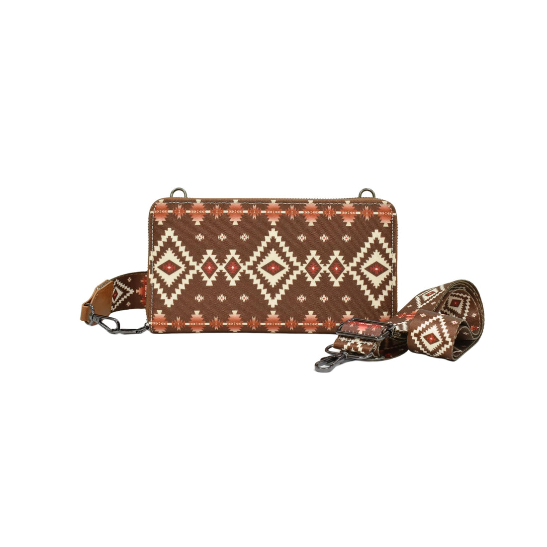 SHOWDAY Clutch Bag with Zipper, Full-Size Handbags for Women,Women Hand Wallet,High Quality Fabrics Handbags Bohemian Canvas Crossbody Bag Womens Hippie Bucket Bag