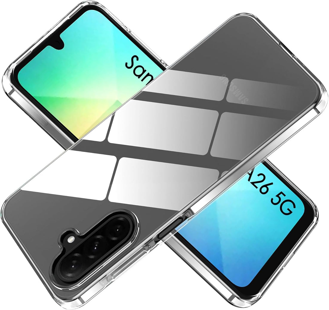 Case for Samsung Galaxy A26 5G, Luxury Soft Liquid Silicone TPU Protective Case Cover for Samsung Galaxy A26 5G Clear