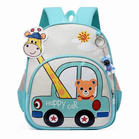 Toddler Backpack Kids Cute Cartoon Schoolbag Lightweight Bookbags Daypack School Backpack with Adujustable Strap Small Preschool Daycare Bag with Coin Pocket for Girls Boys, Green-02, One Size