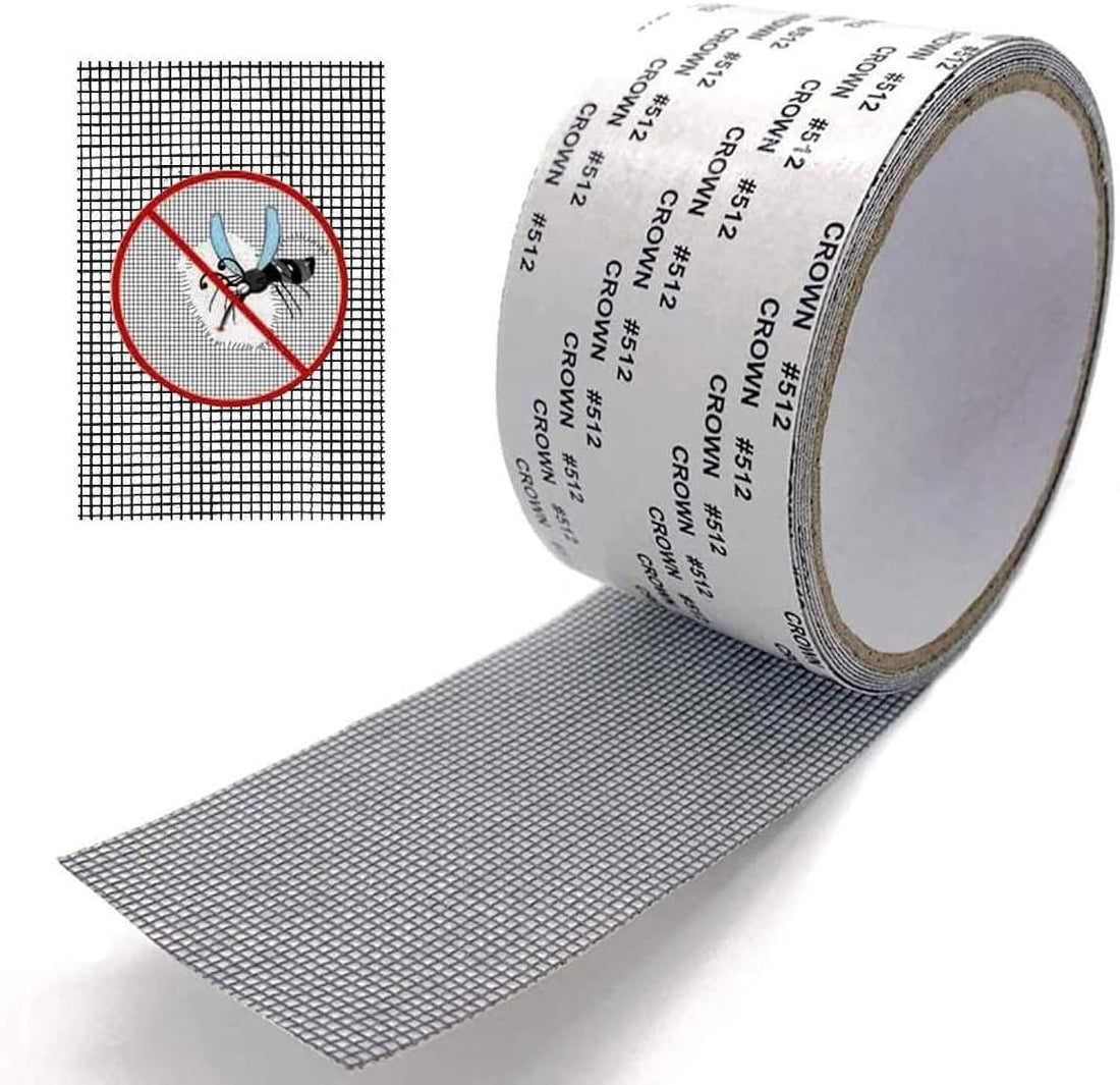 High Quality Fiberglass Window Wire Repair Tape - Double Sided Wire Treatment Roll - Waterproof Mosquito Repair, Window Wire Opening Correction Tape (4m*5cm), Now at Peguy Bell