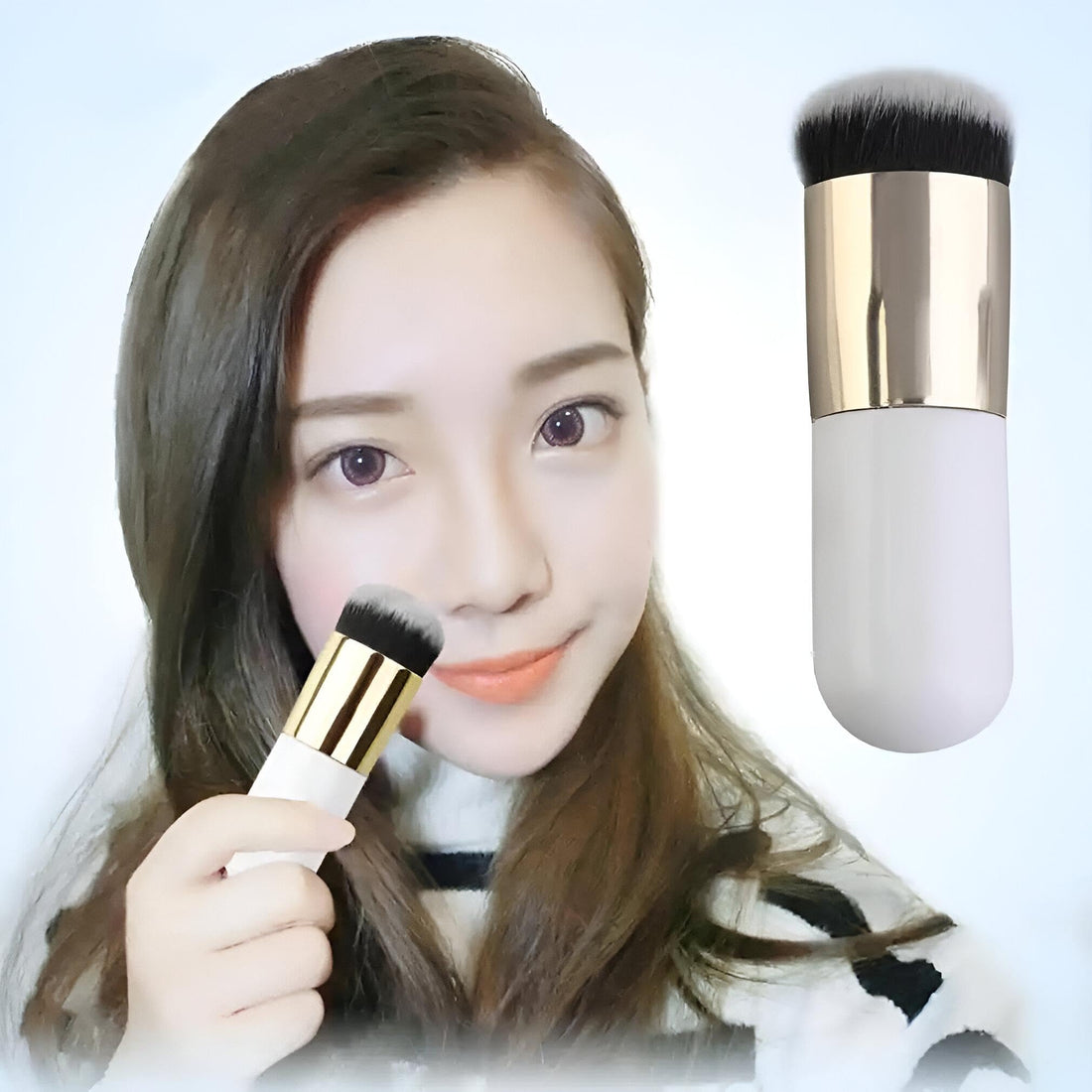 Concealer Brush - Essential Tool for Perfect Liquid Concealer, Creams and Powders, Perfect for Blending Cream Blushes for a Radiant Makeup Look Every Day (2 Pieces)