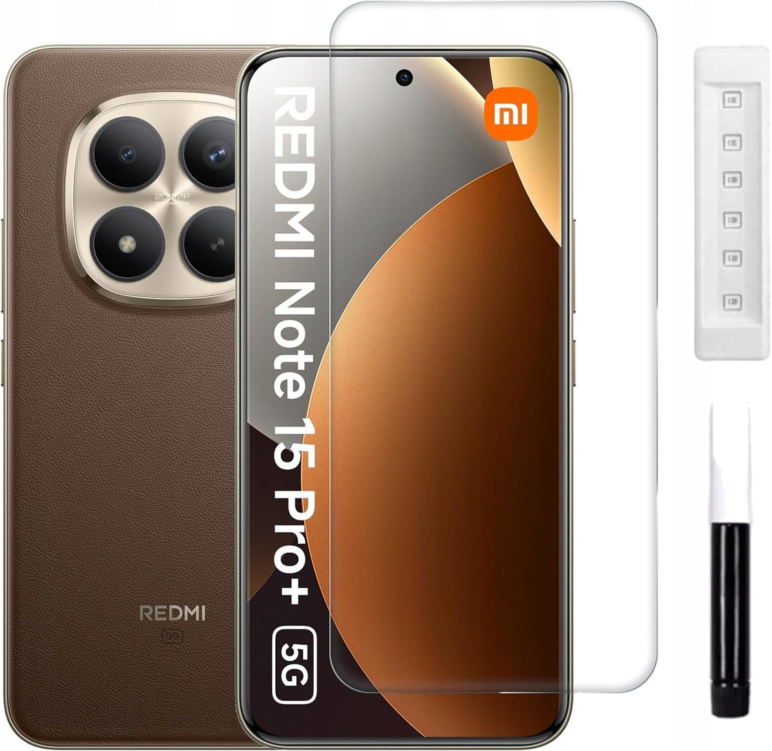 UV Liquid Glass Tempered Screen Protector Compatible with Redmi Note 15 Pro Plus / 5G - Clear